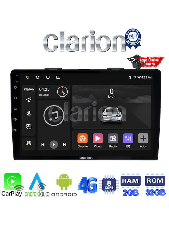 Clarion Автомобилна Аудио Система (Блутут/USB/WiFi/GPS/Apple-Carplay/Android-Auto) с Тъчскрийн 9"