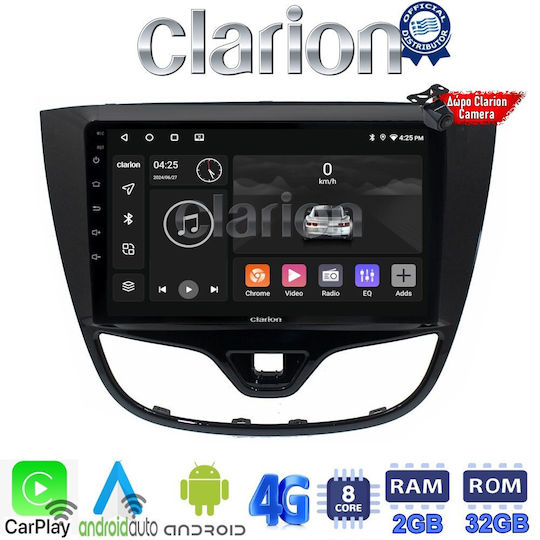 Clarion Sistem Audio Auto pentru Opel Karl 2014-2019 (Bluetooth/USB/WiFi/GPS/Apple-Carplay/Android-Auto) cu Ecran Tactil 9"