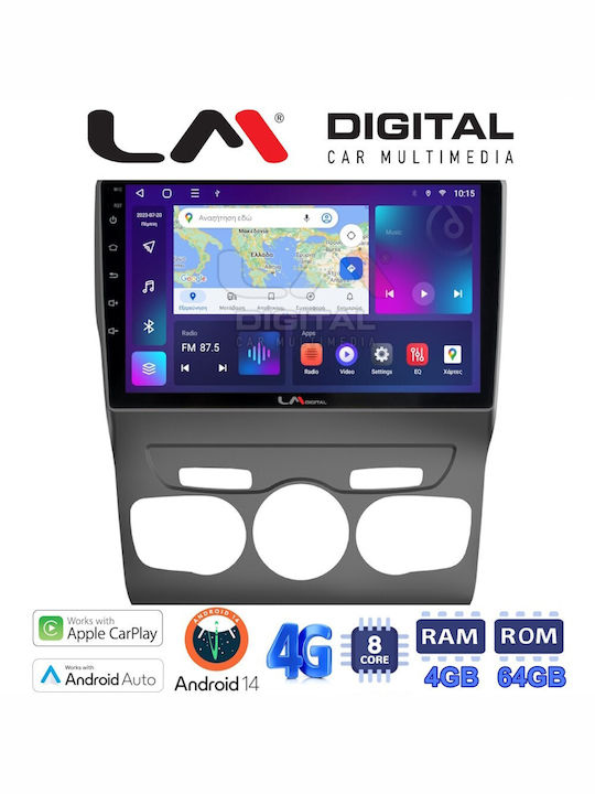 LM Digital Ηχοσύστημα Αυτοκινήτου για Citroen C4 / DS4 2011-2019 (Bluetooth/USB/WiFi/GPS/Apple-Carplay/Android-Auto) με Οθόνη Αφής 10"