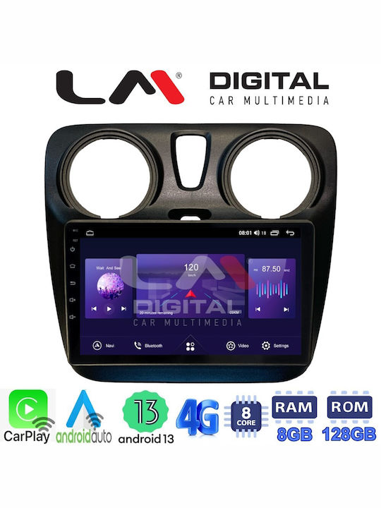 LM Digital Sistem Audio Auto pentru Renault Magazin online Dokker Dacia Magazin online Dokker / Lodgy Dokker 2012+ (Bluetooth/USB/WiFi/GPS/Apple-Carplay/Android-Auto) cu Ecran Tactil 9"