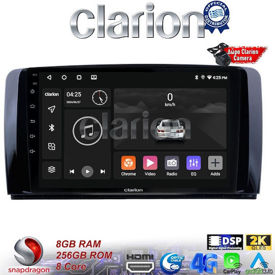 Clarion Car Audio System for Mercedes-Benz R-Class 2006>2014 (Bluetooth/USB/WiFi/GPS/Apple-Carplay/Android-Auto) with Touch Screen 9"