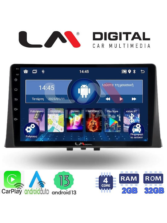 LM Digital Автомобилна Аудио Система (Блутут/USB/WiFi/GPS/Apple-Carplay/Android-Auto) с Тъчскрийн 10.1"