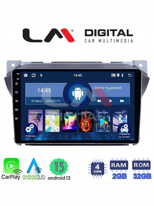 LM Digital Sistem Audio Auto pentru Suzuki Înălțime Nissan Pixo 2009-2016 (Bluetooth/USB/WiFi/GPS/Apple-Carplay/Android-Auto) cu Ecran Tactil 10"