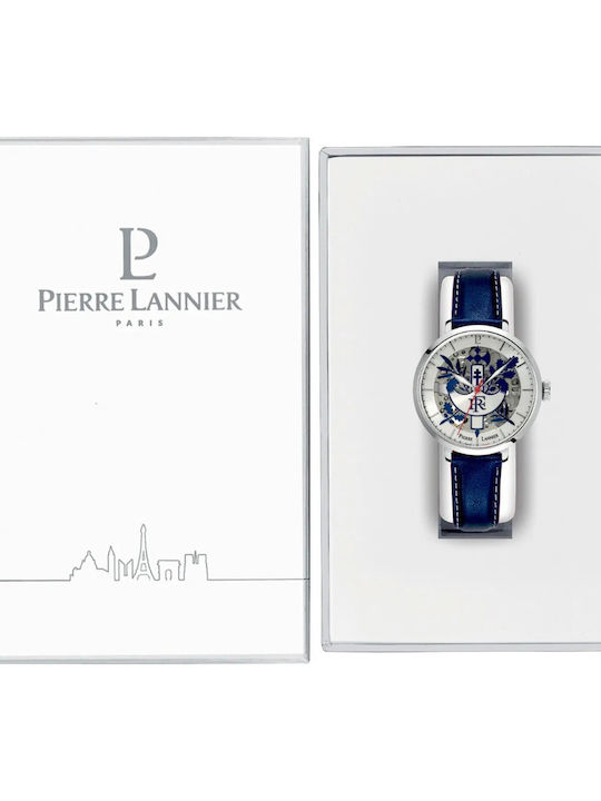 Pierre Lannier Damen Uhr Automatisch mit Blau Lederarmband