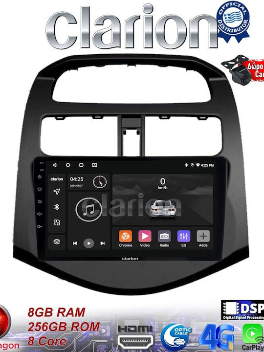 Clarion Auto-Audiosystem für Chevrolet Funke 2009>2016 (Bluetooth/USB/WiFi/GPS/Apple-Carplay/Android-Auto)