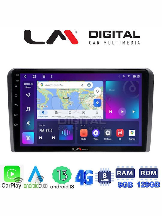 LM Digital Автомобилна Аудио Система (Блутут/USB/WiFi/GPS/Apple-Carplay/Android-Auto) с Тъчскрийн 9"