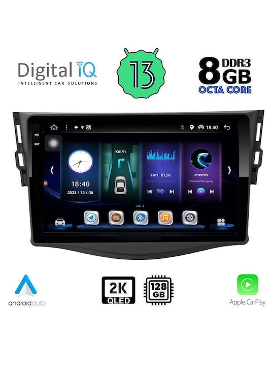 Digital IQ Car Audio System for Toyota RAV 4 2006-2012 (Bluetooth/USB/AUX/WiFi/GPS/Apple-Carplay/Android-Auto) with Touch Screen 9"