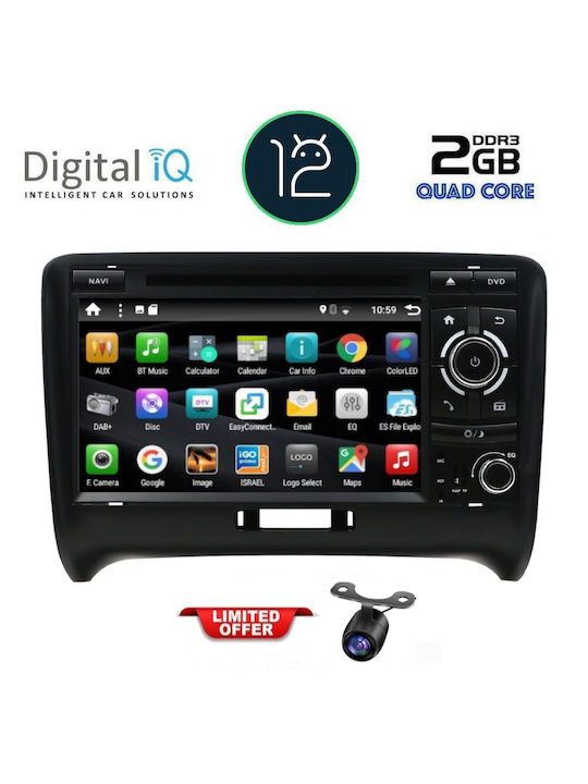Digital IQ Auto-Audiosystem für Audi E-Commerce-Website 2007-2015 (Bluetooth/USB/WiFi/GPS/Apple-Carplay/Android-Auto) mit Touchscreen 7"