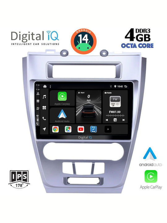 Digital IQ Car Audio System for Ford Fusion 2012-2017 (Bluetooth/USB/WiFi/GPS/Apple-Carplay/Android-Auto) with Touch Screen 10"