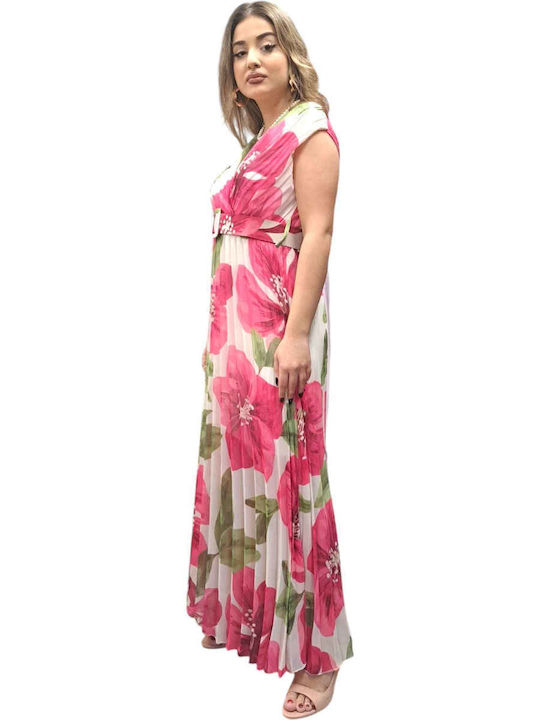 Sommer Maxi Kleid Fuchsie