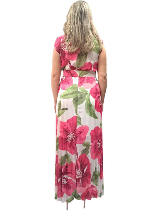 Sommer Maxi Kleid Fuchsie