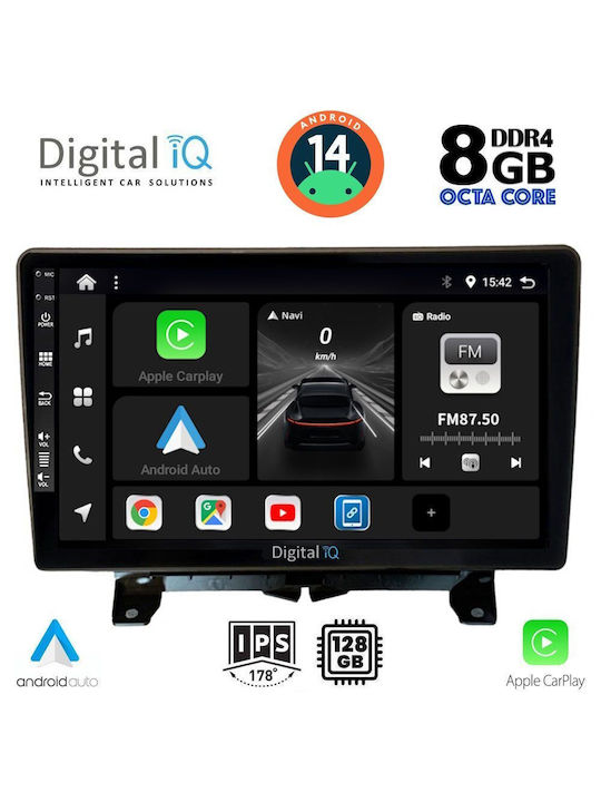 Digital IQ Car-Audiosystem für Land Rover Entdeckung / Range Rover Sport 2004-2009 (Bluetooth/USB/WiFi/GPS/Apple-Carplay/Android-Auto) mit Touchscreen 9"