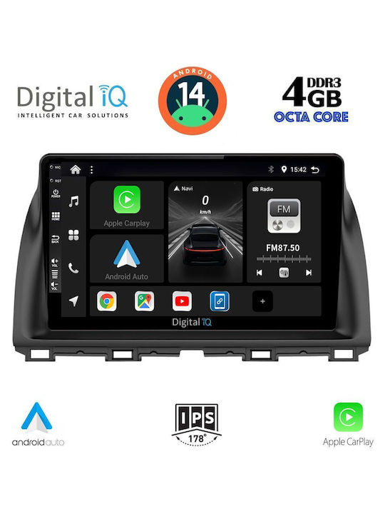 Digital IQ Car Audio System for Mazda CX-5 2013-2017 (Bluetooth/USB/WiFi/GPS/Apple-Carplay/Android-Auto) with Touch Screen 10"