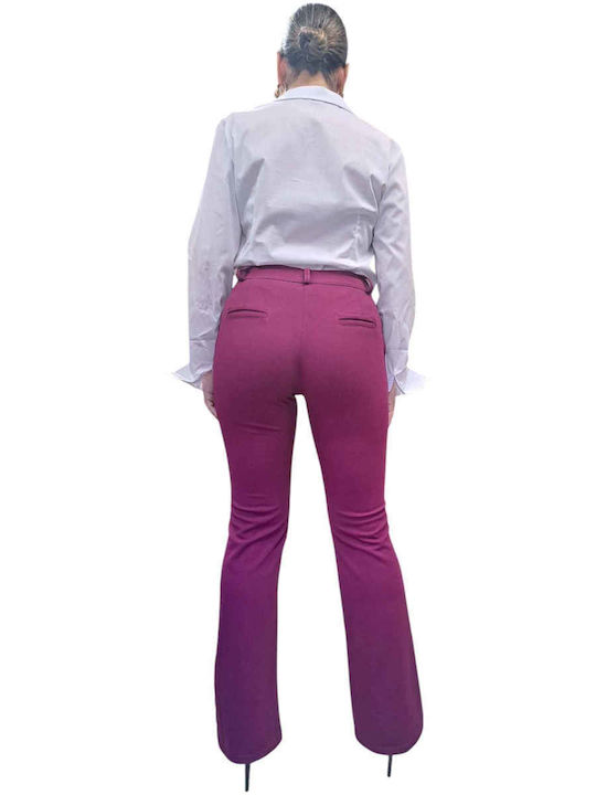 Remix Women's Fabric Trousers Purple