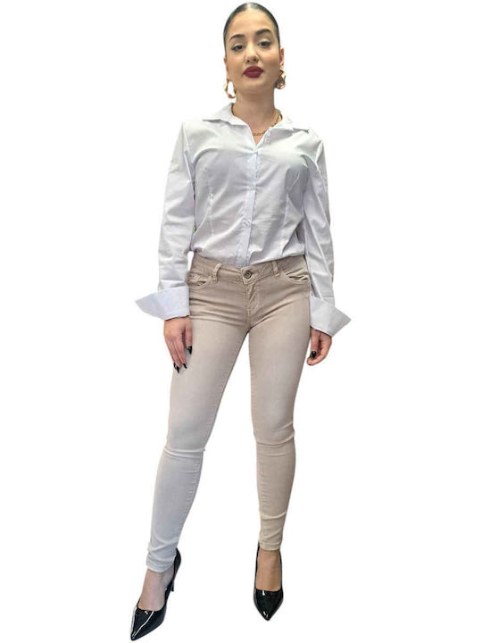 Γυναικείο Jean Παντελόνι σε Skinny Εφαρμογή Γκρι