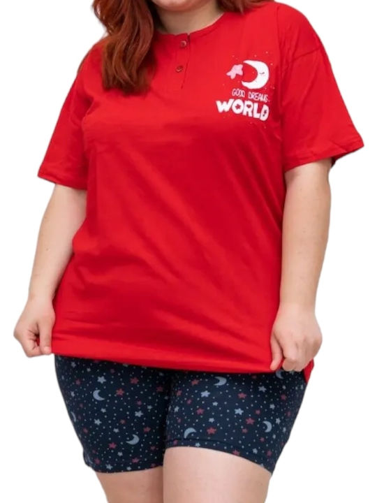 Remix Winter Damen Pyjama-Set Red