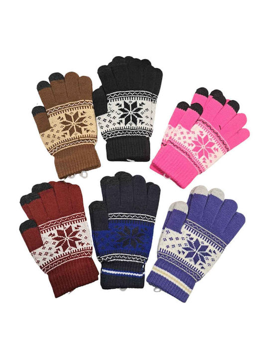 Burgundisch Handschuhe Berührung
