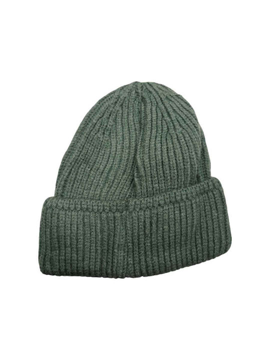 Beanie Γυναικείος Σκούφος Πλεκτός σε Πράσινο χρώμα