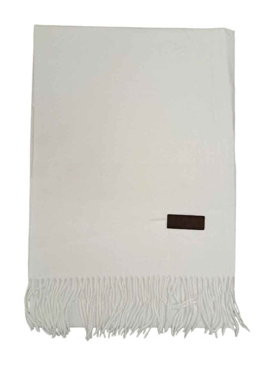 Remix Women's Wool Scarf White