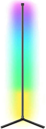 LED Floor Lamp H140cm. Black