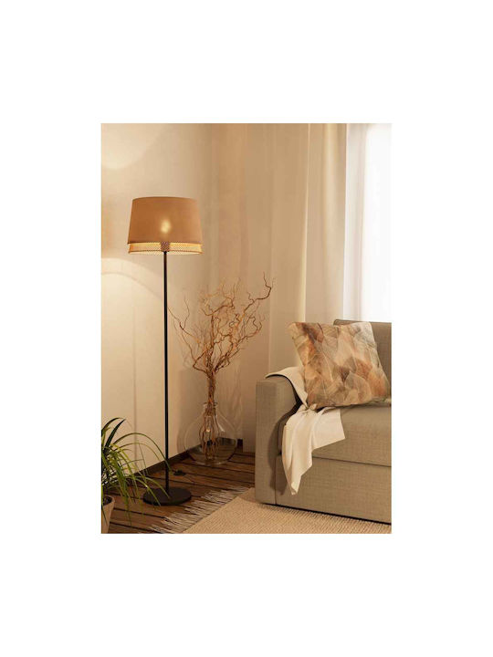 Eglo Tabley Floor Lamp H153xW38cm. with Socket for Bulb E27 Beige