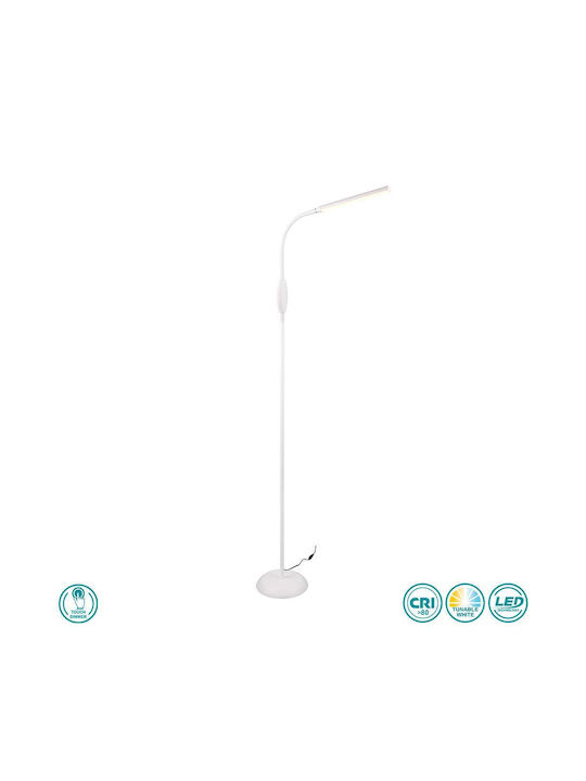 Trio Lighting LED Φωτιστικό Δαπέδου Υ145xΜ21εκ. με Ρυθμιζόμενο Λευκό Φως 700lm Λευκό