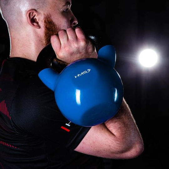 HMS KNV04 Kettlebell Vinyl 4kg Blau
