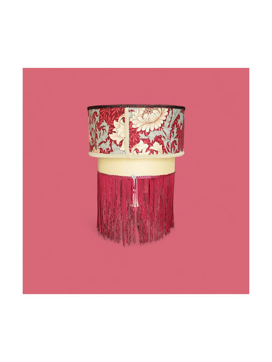 Oxygen Barock Deckenleuchte Rot mit Lampenbirnensockel E27 40x20cm