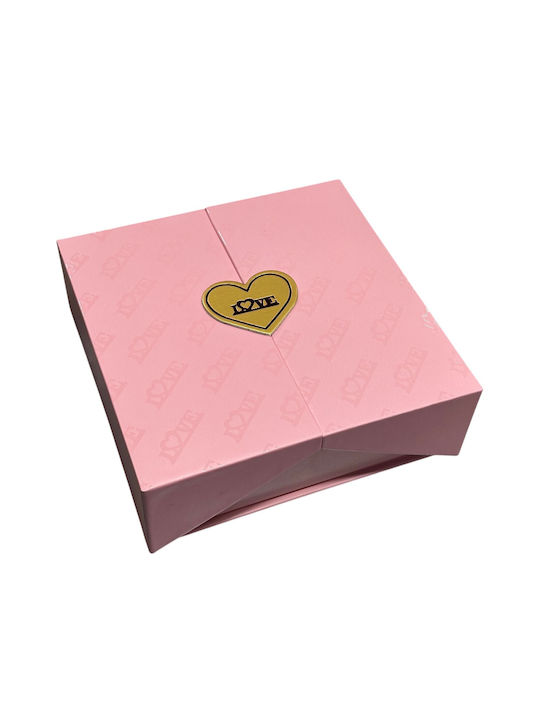 Artificial Pink Roses Ring Box Valentine's Day 84701 Pink