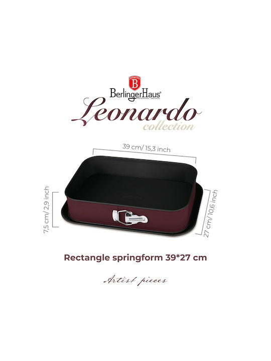 Berlinger Haus Stainless Steel Rectangular Baking Pan with Non-stick Coating 27x39cm