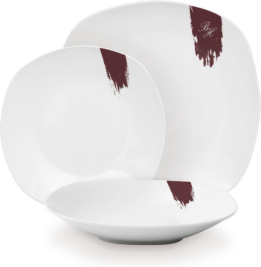 Berlinger Haus White Porcelain Dinnerware Set 18pcs