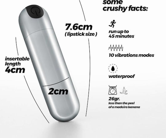 Crushious Imoan Mini Klitoris Vibrator Silber