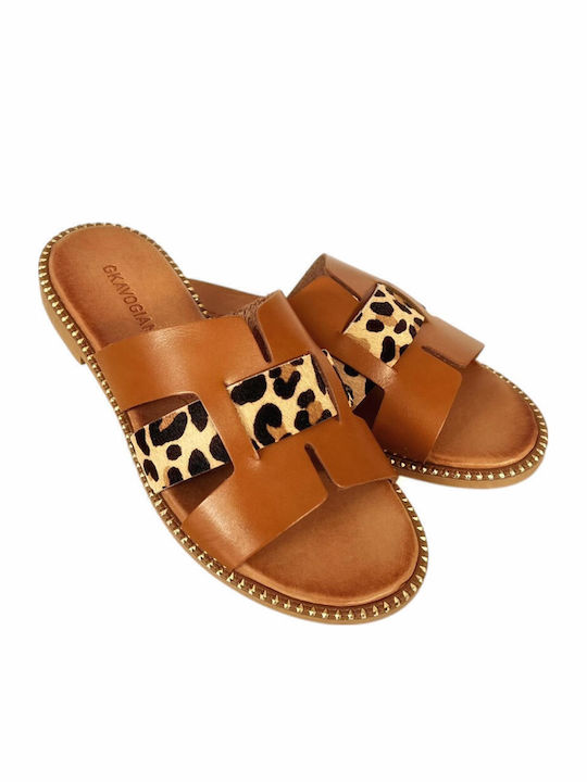 Sandale Casual Damă din Piele Tabac