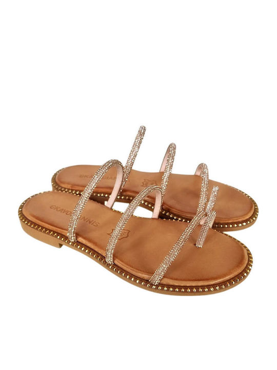Sandale Casual Damă Din Piele Maro
