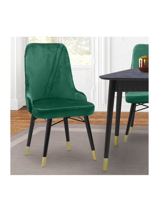 Floria Dining Room Velvet Chair Cypress 54x48x91cm