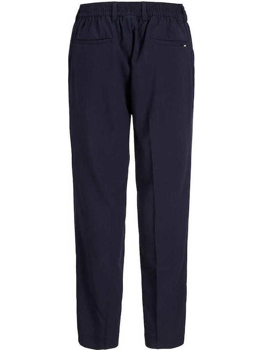 Pantaloni Elastic cu Croială Slim Night Sky Navy
