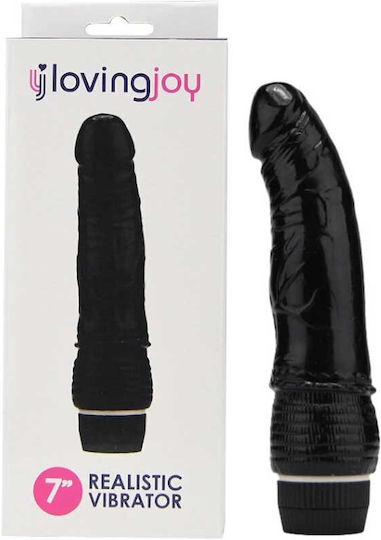 Loving Joy Ρεαλιστικός Δονητής 19cm Μαύρος
