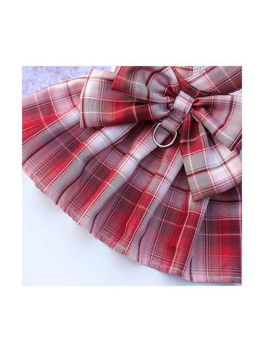 Dog Skirt with Leash Purple M W40xD28cm 2.5-4kg