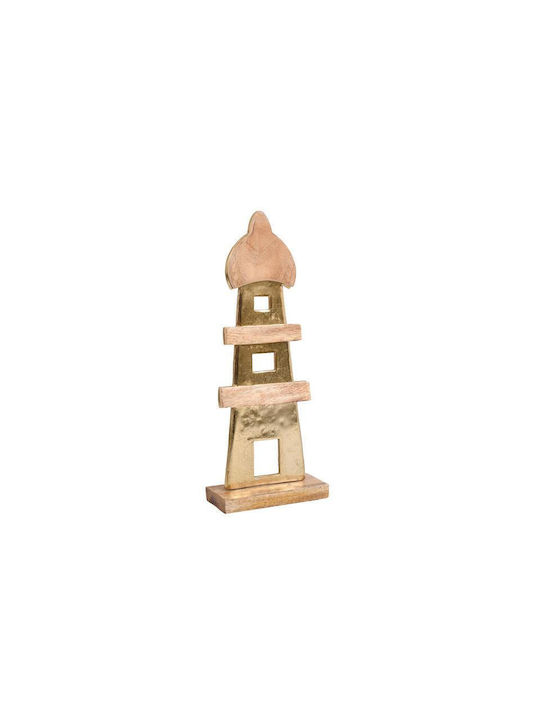 Casă de Lumină Decorativă din Aluminiu Fylliana, Bază din Lemn, Culoare Aurie, 18x7x45cm 946-124-040 Casă de Lumină Decorativă din Aluminiu Fylliana, Bază din Lemn, Culoare Aurie, 18x7x45cm 946-124-040