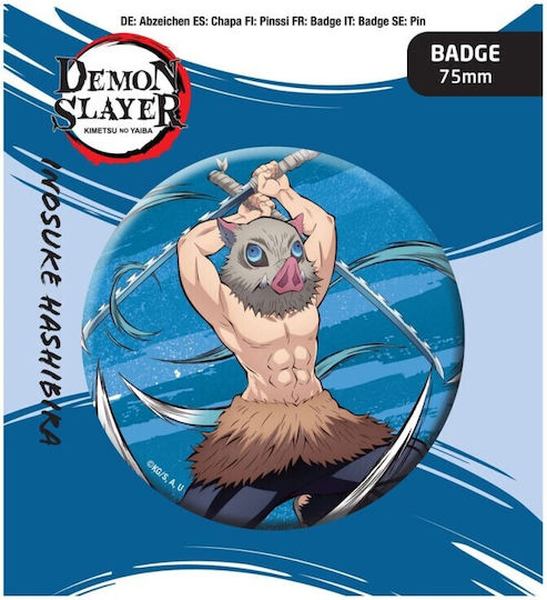 Demon Slayer Kimetsu No Yaiba Badge Inosuke Hashibira