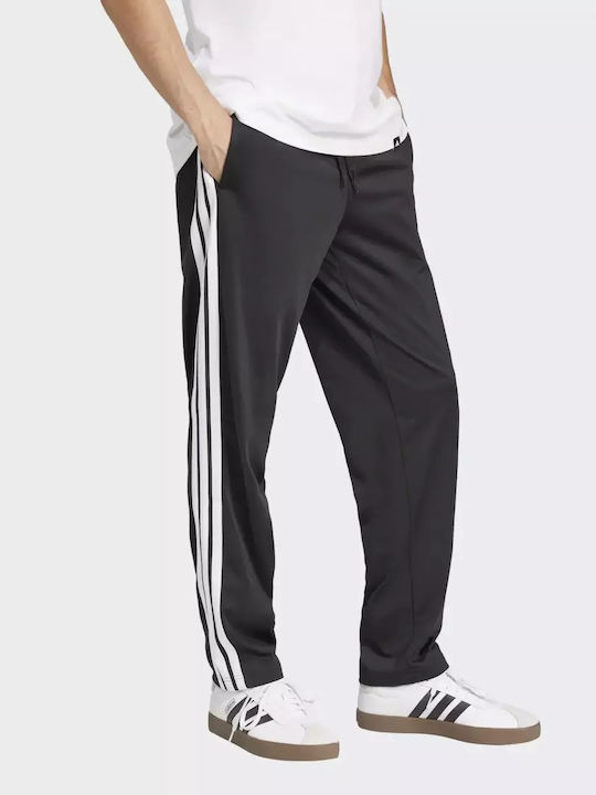 3-stripe Tricot Sweatpants Glossy without Elastic Black