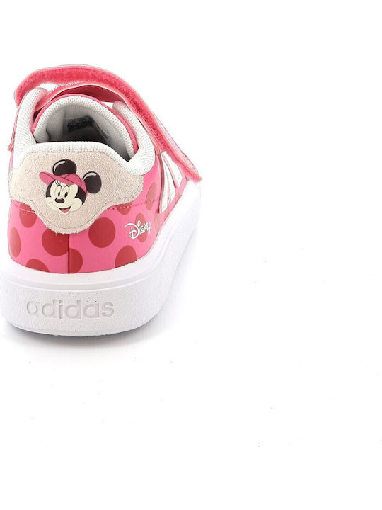 Courtblock Kids Sneakers with Scratch Fuchsia