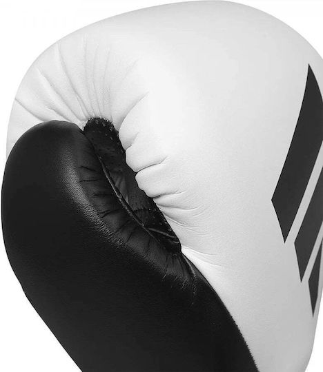 adidas Hybrid 350 Boxing Gloves Leather for Match White