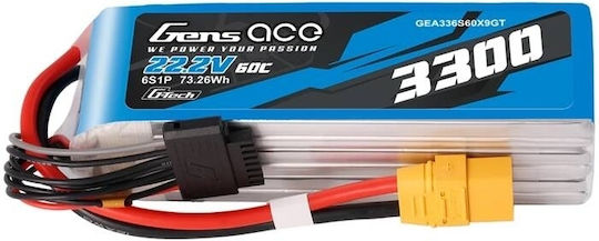 Gens Ace Gens Ace Classic Li-Po Battery 22.2V 3300mAh 60C 6S XT90 for RC Vehicle