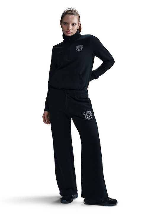 Club Fleece Sweatpants Flared Fleece Black