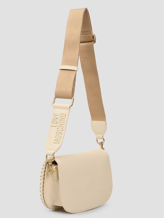 Moschino Avorio Women's Bag Shoulder Beige