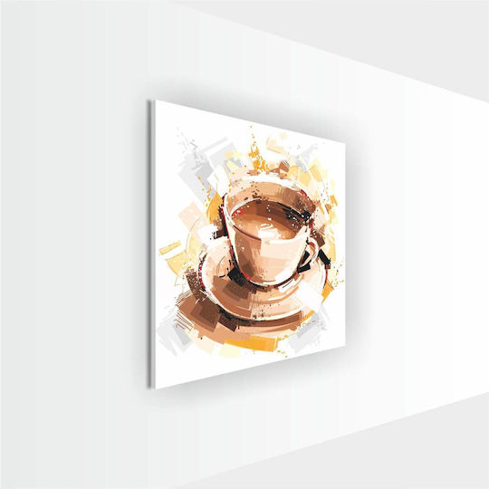 Coffee Frame Coffee Cup Gold Art 50x50 Coffee Frame Coffee Cup Gold Art 50x50