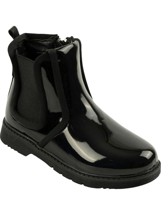 Kids Boots with Zipper Black