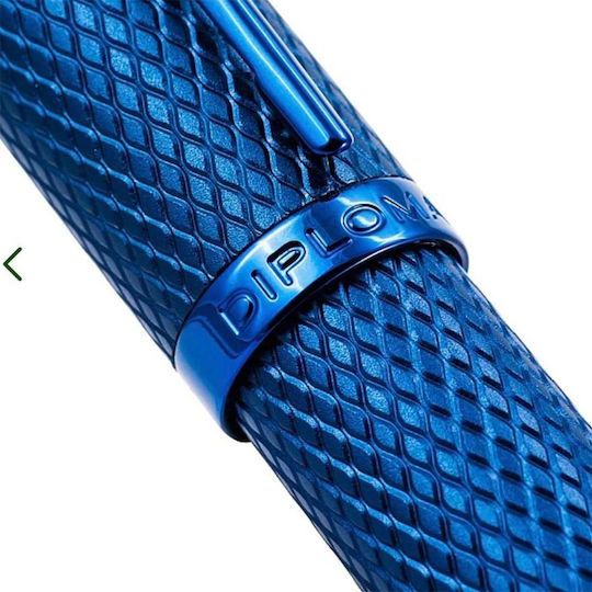 Diplomat Viper Blue Guilloche Fountain Pen