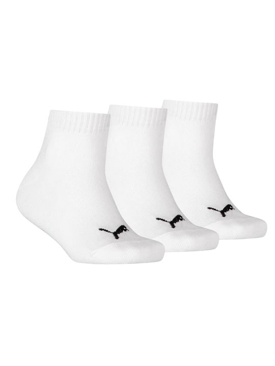 Puma Kids' Socks Quarter White 3 Pairs